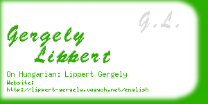 gergely lippert business card